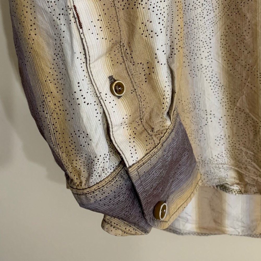 Tommy Bahama| Long Sleeve Silk Striped/Paisley| L - Picture 6 of 8